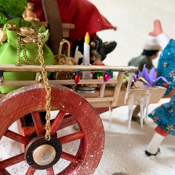 Santa Kuro Christmas Caravan-Original Art-kenfolks