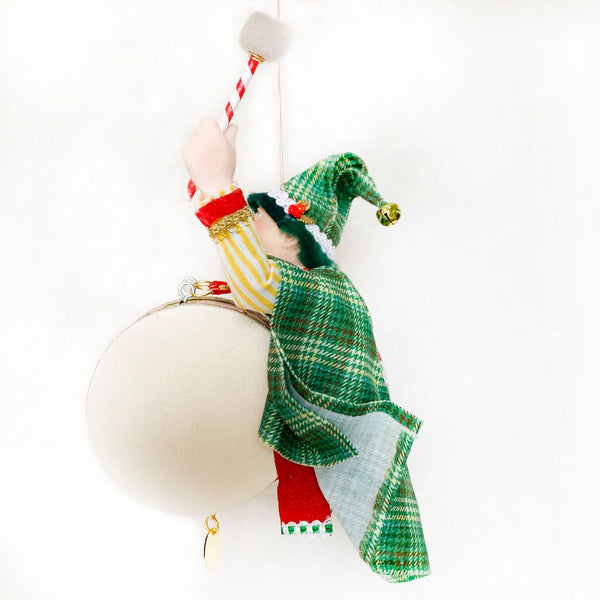 Santa's Workshop - Musical Elf banging on a Bass Drum-Limited Edition-kenfolks
