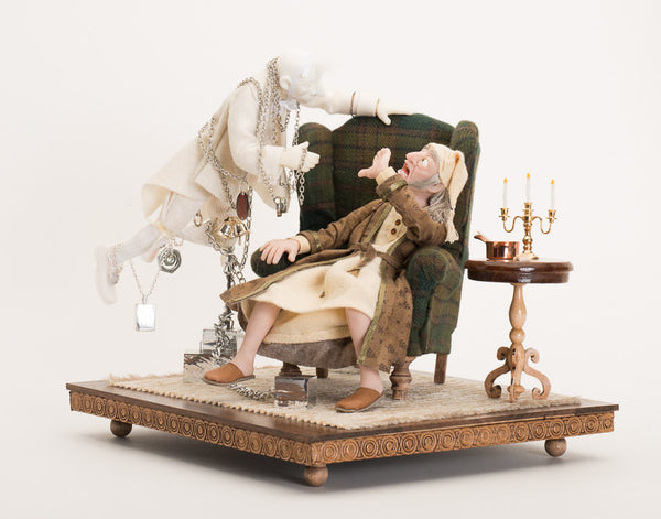 Marley's Ghost, Ebenezer Scrooge-Original Art-kenfolks