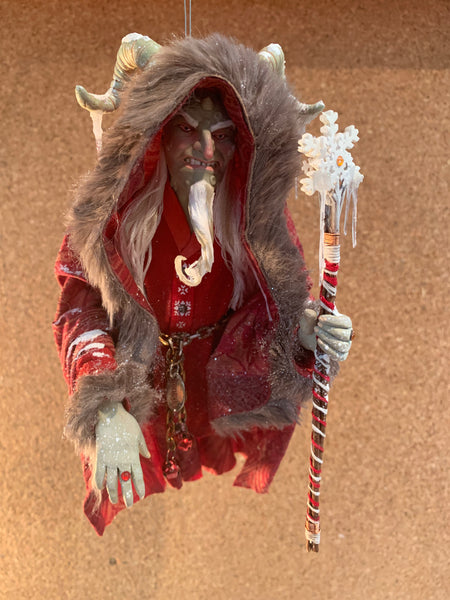 Krampus Hanging Christmas ornament by Ken Fedoruk. Completely Handmade , Limited Edition Art-Limited Edition-kenfolks