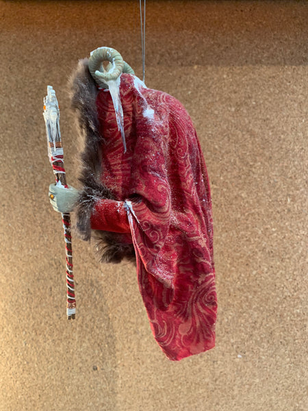 Krampus Hanging Christmas ornament by Ken Fedoruk. Completely Handmade , Limited Edition Art-Limited Edition-kenfolks