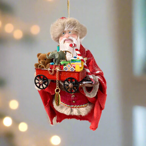 Santa Claus Hanging tree ornament - Gifts for children