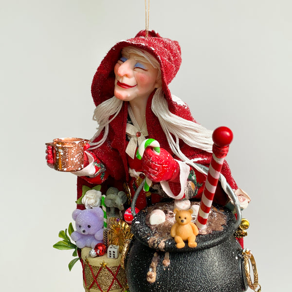 La Befana - Italian Santa - Good Christmas Witch delivers gifts to children - Christmas Kitchen Witch - Handmade limited edition Ken Fedoruk-Limited Edition-kenfolks