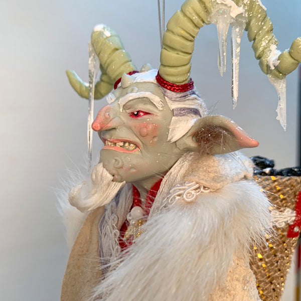 Krampus Hanging Christmas ornament by Ken Fedoruk. Completely Handmade , Limited Edition Art-Limited Edition-kenfolks