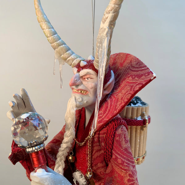 Krampus Hanging Christmas ornament by Ken Fedoruk. Completely Handmade , Limited Edition Art-Limited Edition-kenfolks