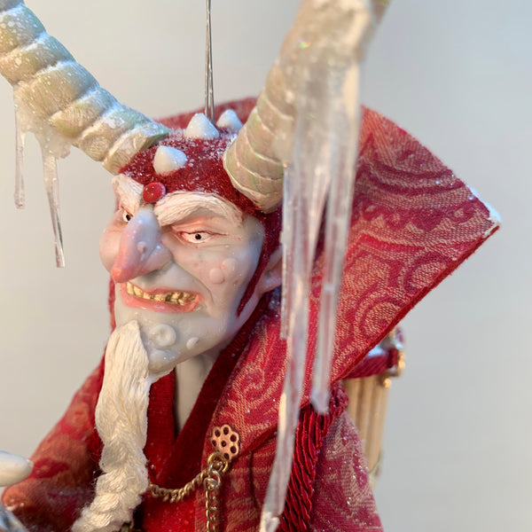 Krampus Hanging Christmas ornament by Ken Fedoruk. Completely Handmade , Limited Edition Art-Limited Edition-kenfolks