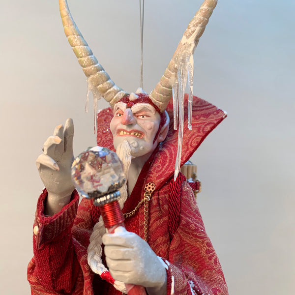 Krampus Hanging Christmas ornament by Ken Fedoruk. Completely Handmade , Limited Edition Art-Limited Edition-kenfolks