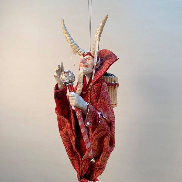 Krampus Hanging Christmas ornament by Ken Fedoruk. Completely Handmade , Limited Edition Art-Limited Edition-kenfolks