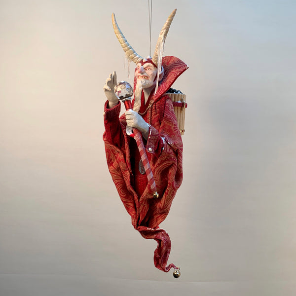 Krampus Hanging Christmas ornament by Ken Fedoruk. Completely Handmade , Limited Edition Art-Limited Edition-kenfolks