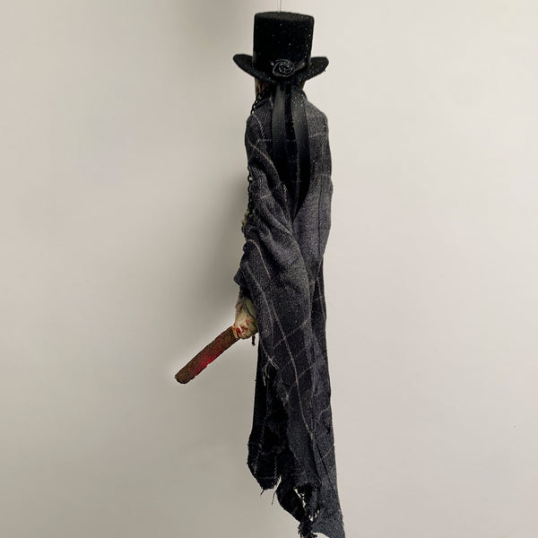 Voodoo Witch Doctor - Creep Halloween hanging decoration - By Sculptor Ken Fedoruk - Limited Edition Handmade-Limited Edition-kenfolks