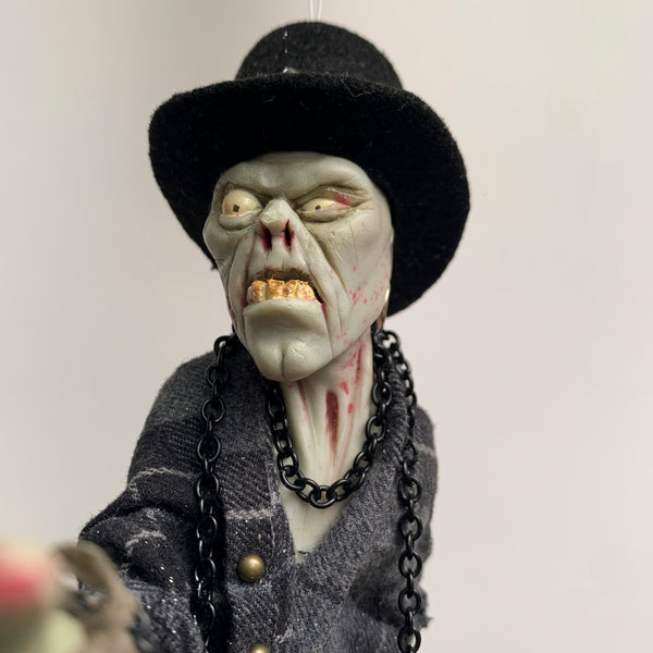 Voodoo Witch Doctor - Creep Halloween hanging decoration - By Sculptor Ken Fedoruk - Limited Edition Handmade-Limited Edition-kenfolks