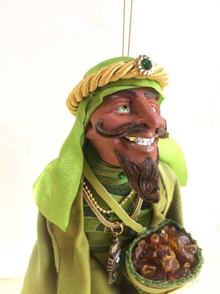 Wisemen/Maji - This King representing Middle East is offering the gift of Frankincense..-Limited Edition-kenfolks