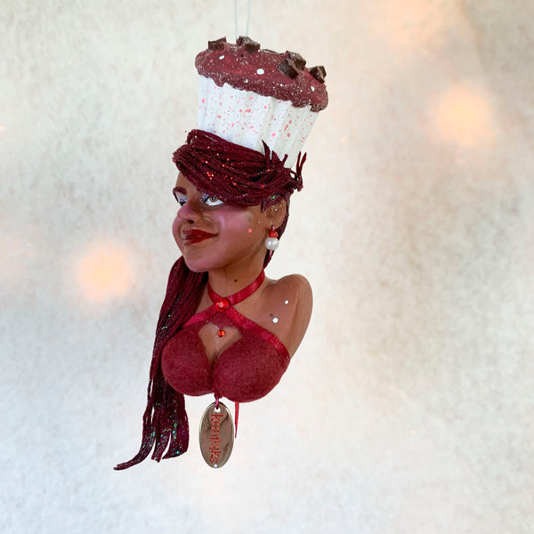 Christmas Sweets hanging ornament - Indoor Christmas tree decorations - Chocolate velvet cake-Limited Edition-kenfolks