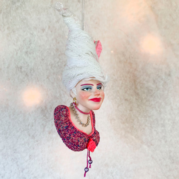 Christmas Sweets hanging ornament - Indoor Christmas tree decorations - Vanilla Ice Cream Swirl-Limited Edition-kenfolks