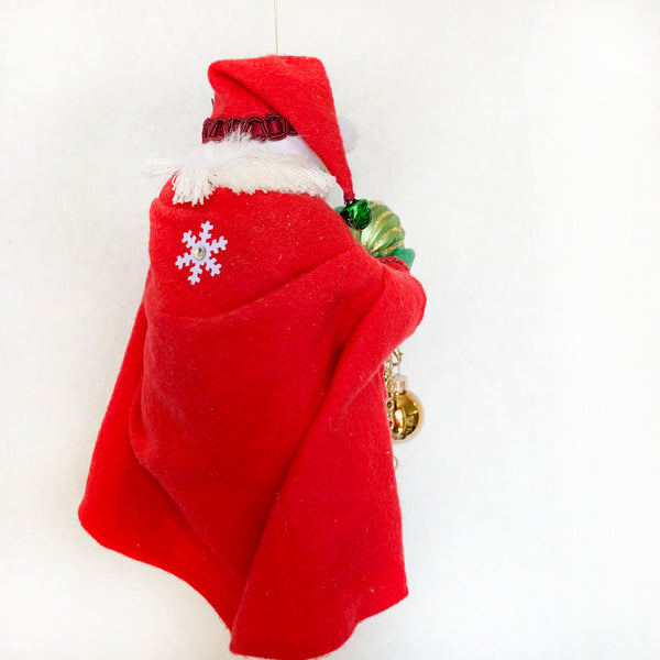 Beautiful Christmas Baubles - Santa admiring decorative balls - Hanging Ornament-Limited Edition-kenfolks