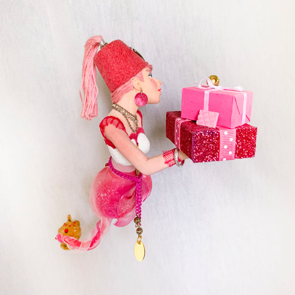 I dream of Jeannie in a lamp - Christmas Genie with presents-Limited Edition-kenfolks