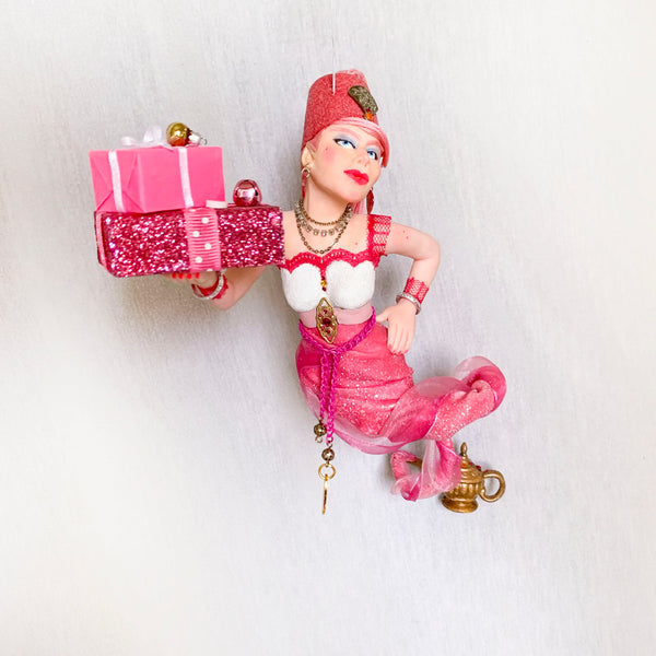 I dream of Jeannie in a lamp - Christmas Genie with presents-Limited Edition-kenfolks