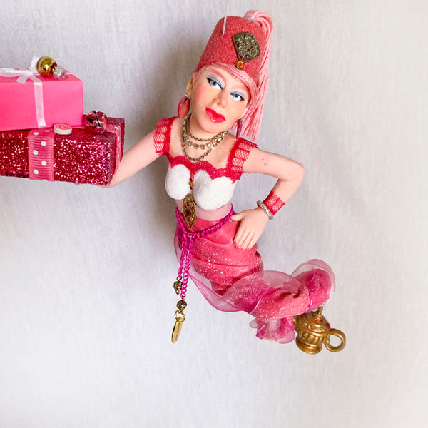 I dream of Jeannie in a lamp - Christmas Genie with presents-Limited Edition-kenfolks