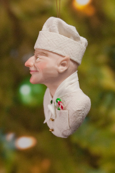 Chef Christmas ornament - Baker Elf - gingerbread man - candy canes - delightful gift for the chef-Limited Edition-kenfolks