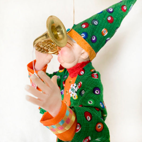 Santa's Workshop - Musical Elf #980 Approving French Horn-Limited Edition-kenfolks