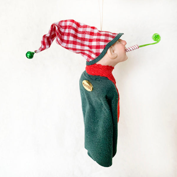 Santa's Workshop - Festive Elf with whistle - Christmas ornament-Limited Edition-kenfolks