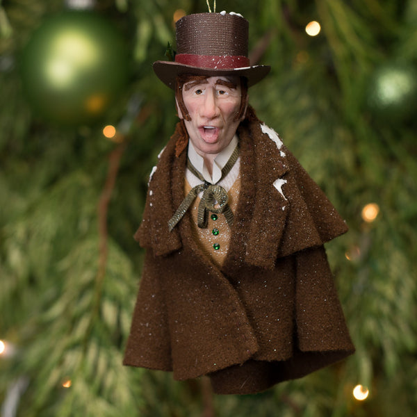 Christmas Caroller brown coat - Handmade Christmas by Ken Fedoruk-Limited Edition-kenfolks