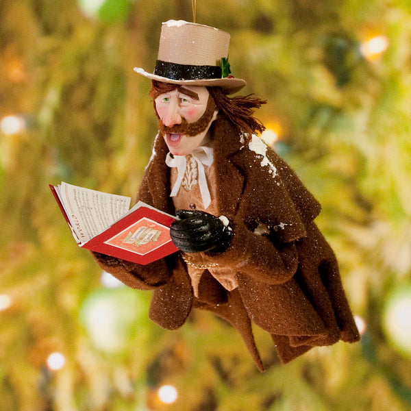 Christmas Carollers ornament singing for you - Charles Dickens - Perfect gift for collectors - Completely Handmade Christmas Ornament-Limited Edition-kenfolks