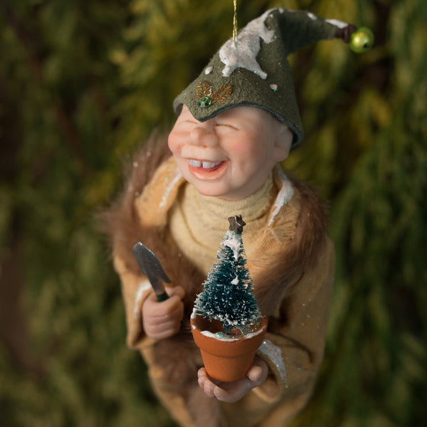 Santa's elf, North pole elf ORIGINAL ART-Original Art-kenfolks