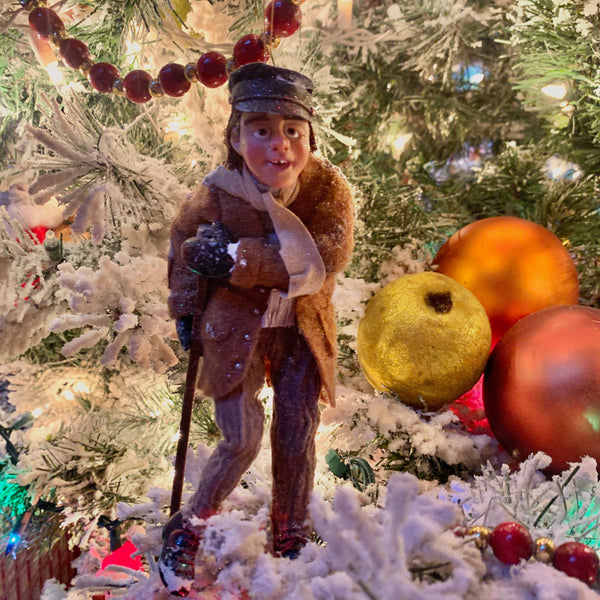 Tiny Tim Ornament - Christmas Keepsake - Delightful figure- hanging ornament-Limited Edition-kenfolks